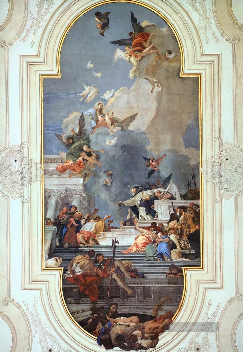 die Institution des Rosenkranzes Giovanni Battista Tiepolo Ölgemälde